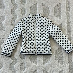 Moncler girls polka dot down jacket size 7-8